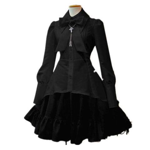 Summer Elegant Party Black Evening Gothic Dress