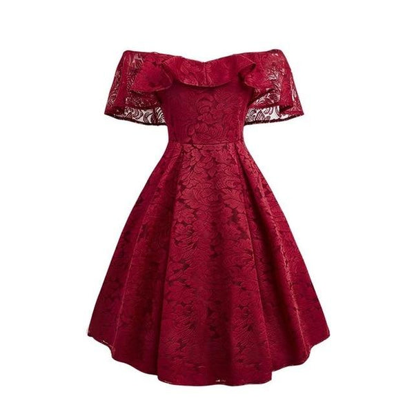 Women Vintage Lace Dress