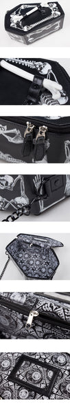 Skulls Bats Design Womens Bags Handbags