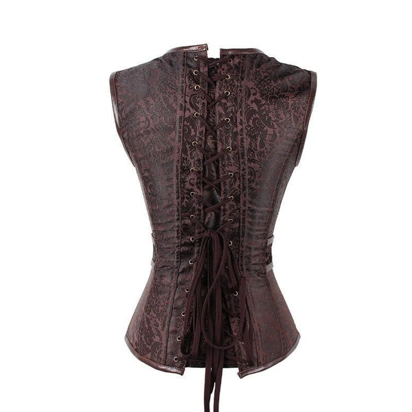 Brown Steampunk Corset Gothic
