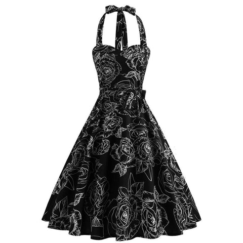 Woman Gothic Casual A-Line Dress
