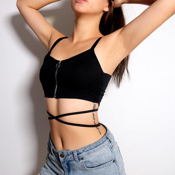 Gothic Sexy Bandage Crop Top