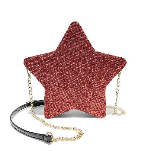 Sequins Stars Style Elegant Shoulder Bag