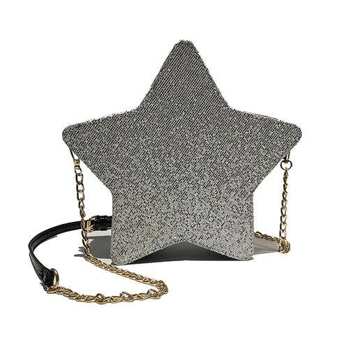 Sequins Stars Style Elegant Shoulder Bag